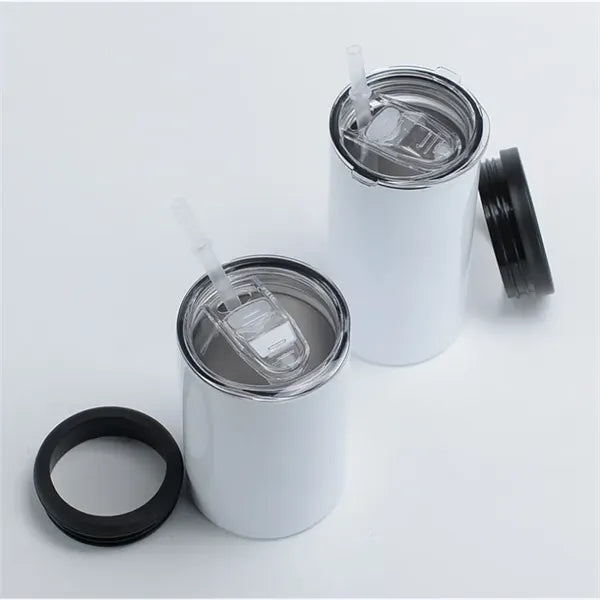 12oz 2-in-1 Insulated Can & Straw Tumbler