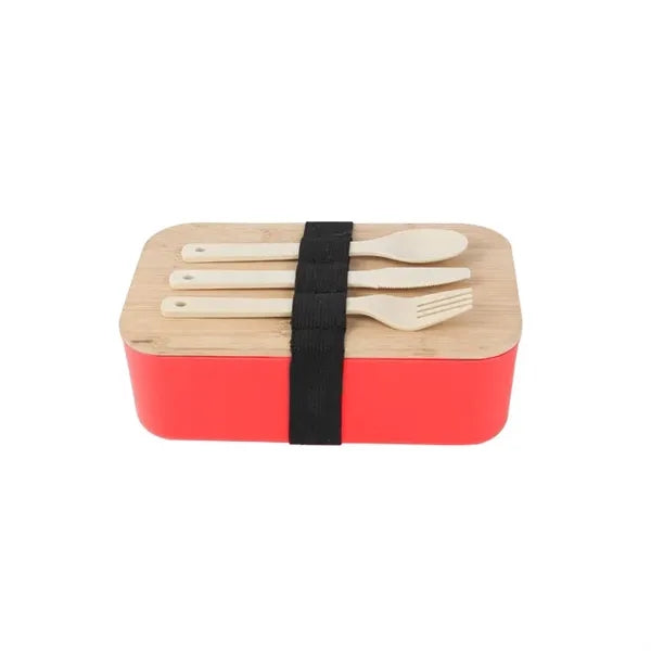 Lunch Set With Bamboo Lid