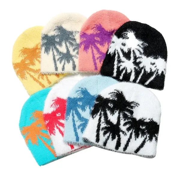 Coconut Tree Pattern Beanie