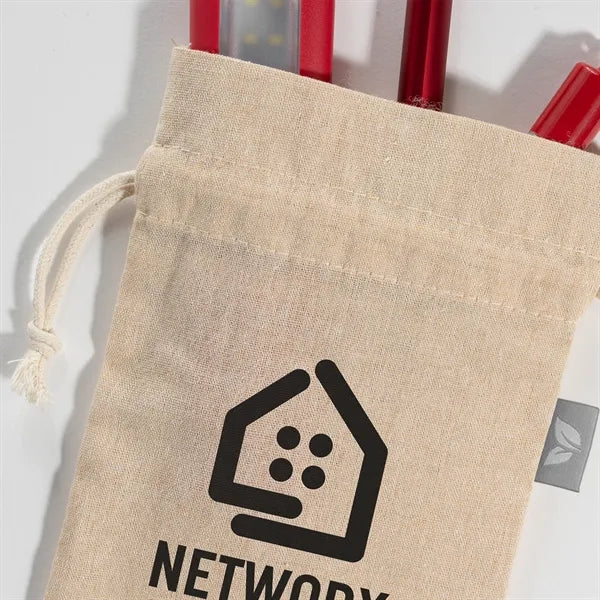Small Gift Bag - Recycled Cotton Blend - Heat Transfer
