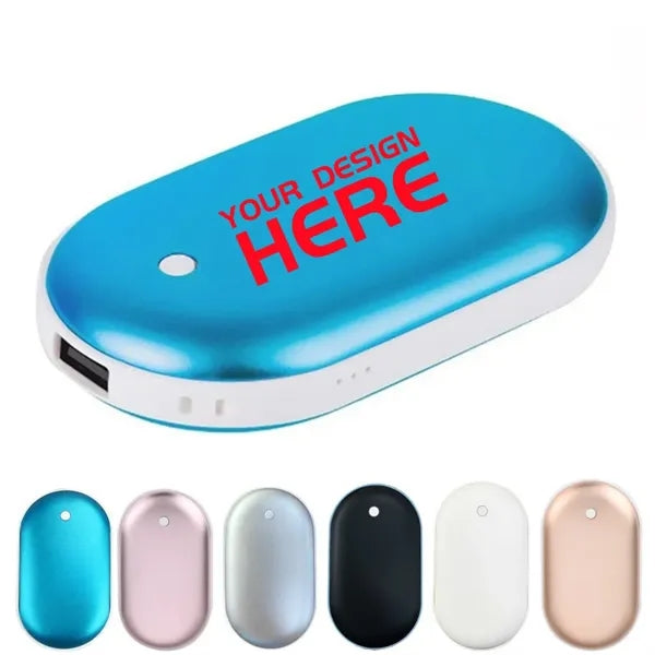 2 In 1 Portable Rechargeable USB Power Bank Hand Warmer