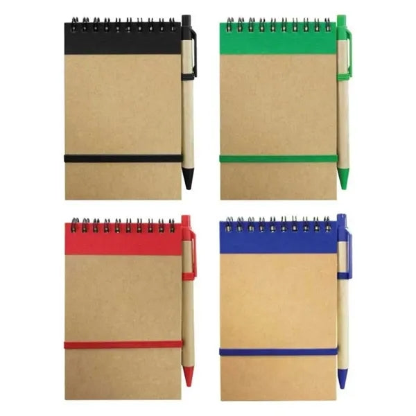 Eco Spiral Notebook Jotter with Pen