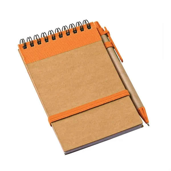 Eco Spiral Notebook Jotter with Pen