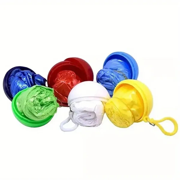 Portable Disposable Raincoat With Keychain