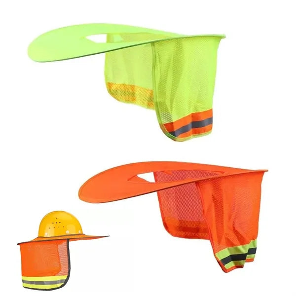 Full Brim Mesh Neck Sunshade For Hardhats