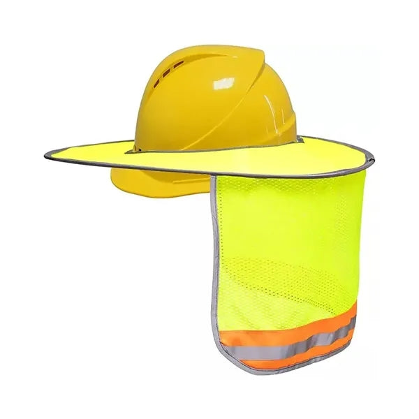 Full Brim Mesh Neck Sunshade For Hardhats