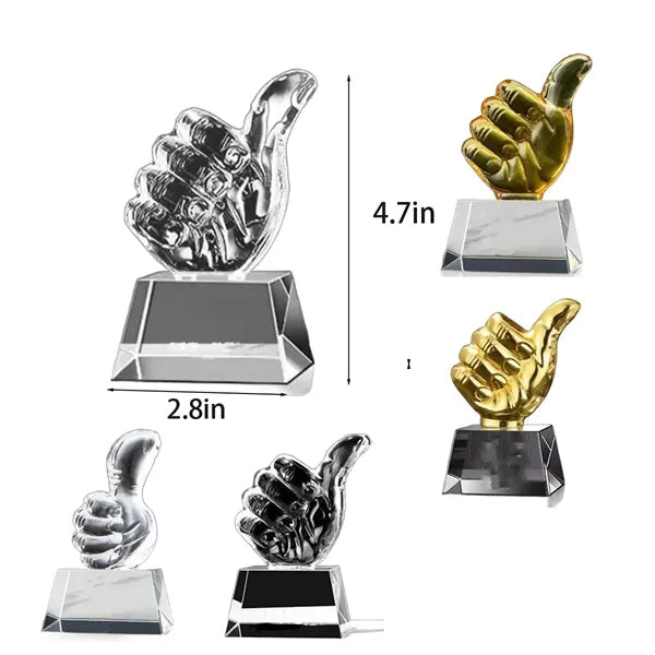 Creative Thumb Crystal Trophy Customization