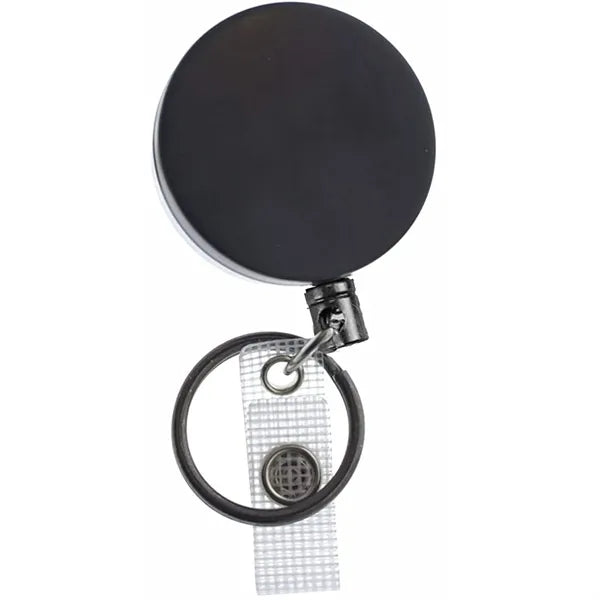 Outdoor Heavy Duty Round Metal Badge Reel w/ Belt Clip