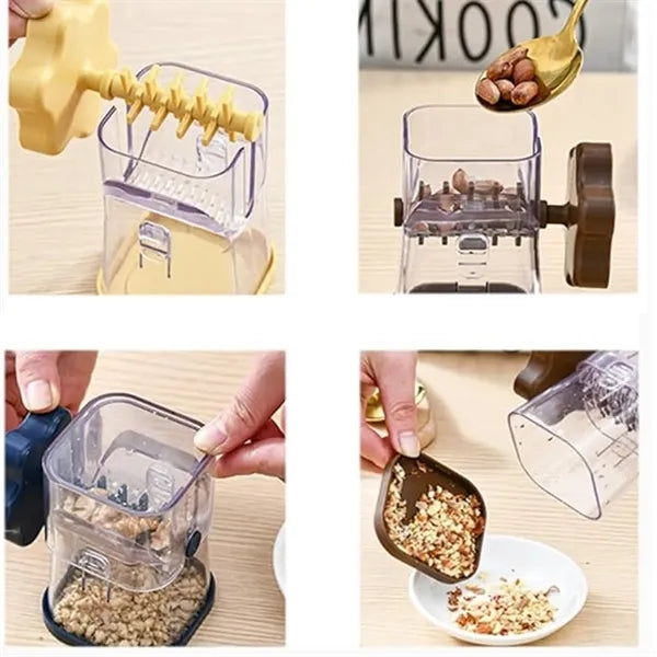 Portable Manual Multi-Functional Nut Grinder With Handle