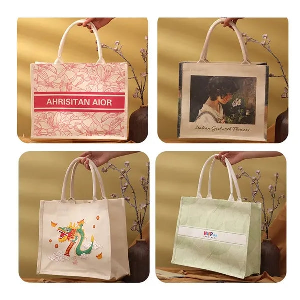 Canvas Market Street Tote-14 " x 6 "