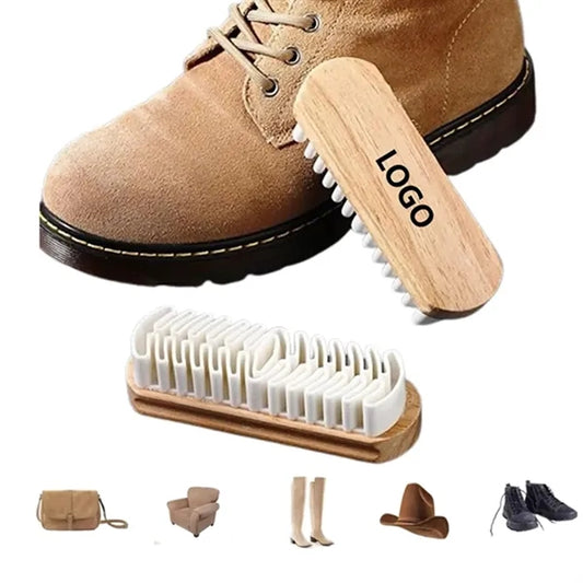Magic Wood Silicone Brush Suede Shoe