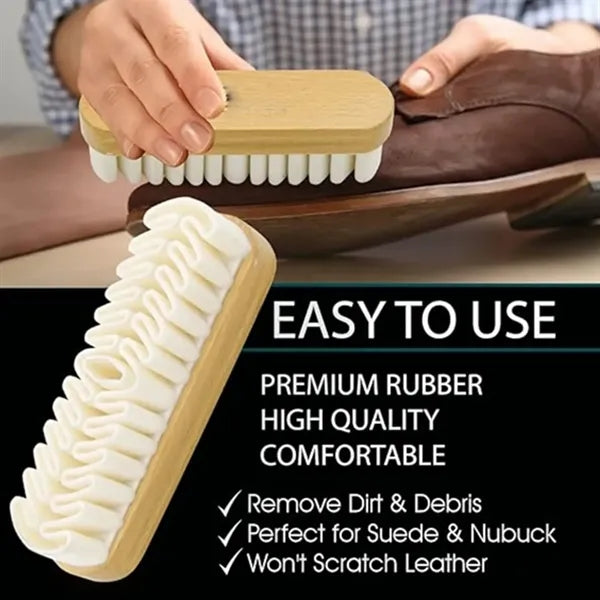 Magic Wood Silicone Brush Suede Shoe