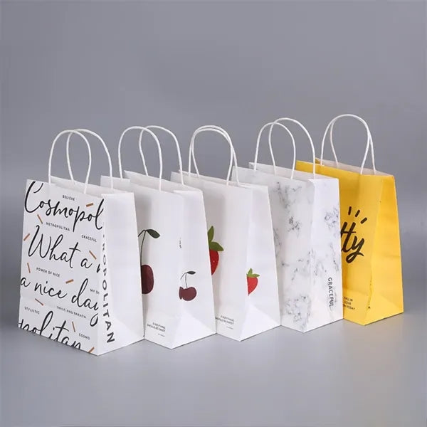 Colored Kraft Paper Tote Bag