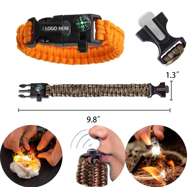 5 in 1 Multifunctional Survival Paracord Bracelet