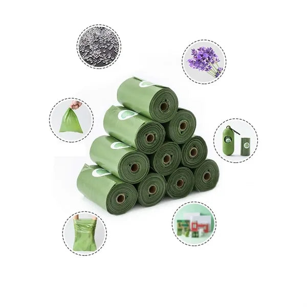 Ultra Thick Leak-Proof Cat Pets Dispenser and 4 Dog Poop Bag