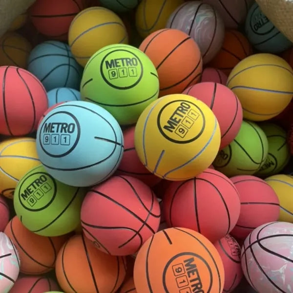 Mini Rubber Basketball High Bouncy Balls