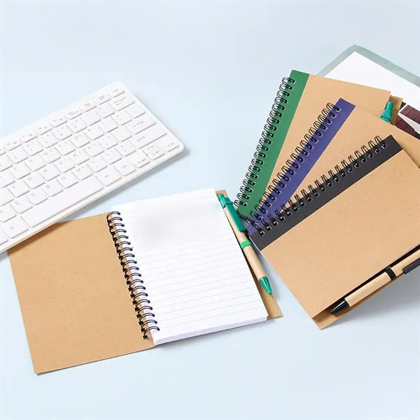 Portable multi-purpose 360-degree flip coil notebook