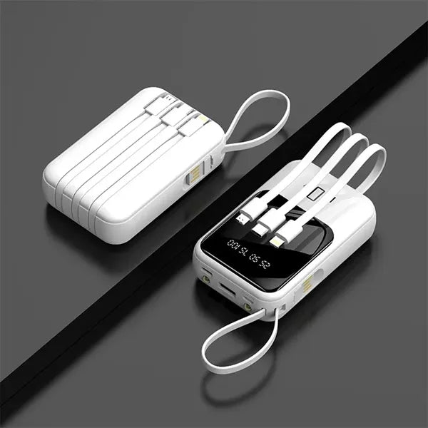 Mini Portable Charger with Built in USB-C Cable