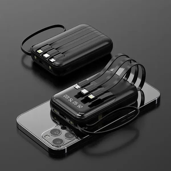 Mini Portable Charger with Built in USB-C Cable