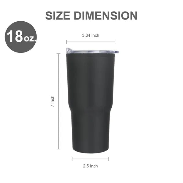 18 oz. Travel Stainless Steel Vacuum Insulated Coffee cup w/