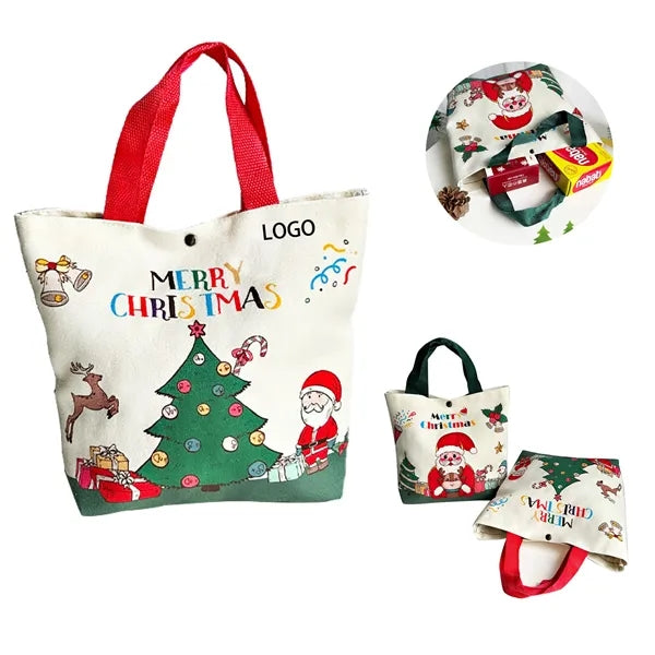 Christmas Themed Tote Gift Bags