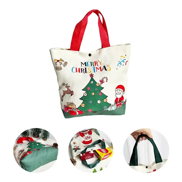 Christmas Themed Tote Gift Bags