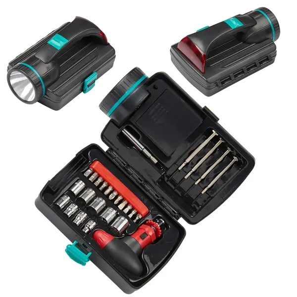 Camping Hand Torch Toolbox with Flashlight