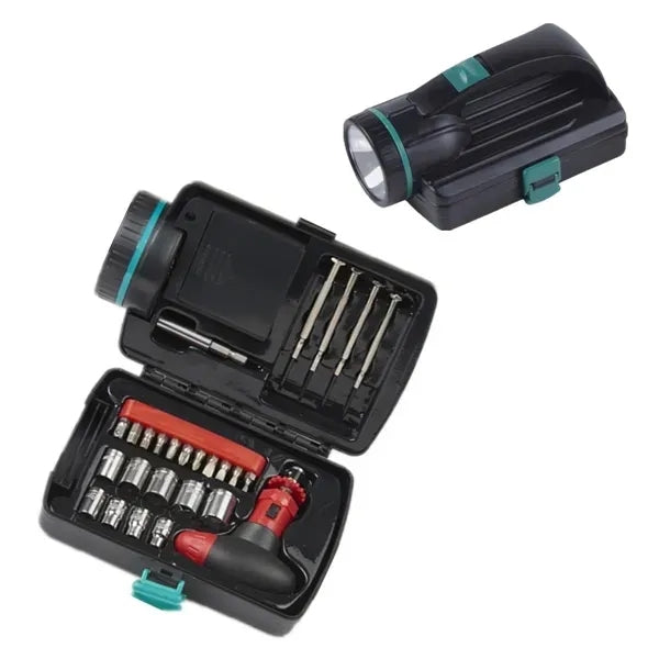 Camping Hand Torch Toolbox with Flashlight