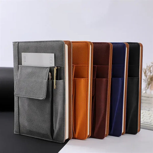 Refillable Lined PU Leather Journal Notebook
