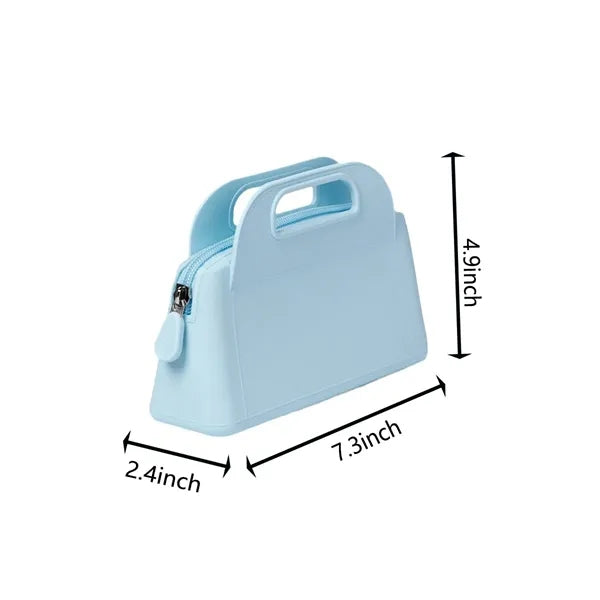 Silicone Travel Makeup Bag With Handles