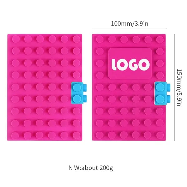 A6 Silicone Building Block Notebook