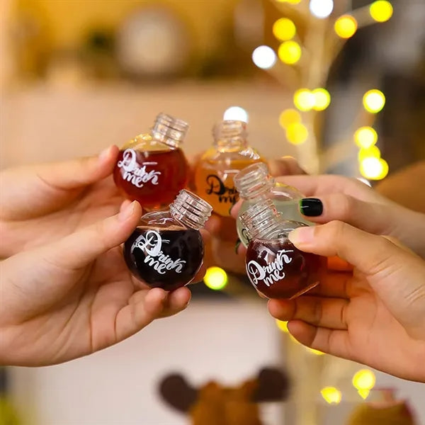 Christmas Drink Balls Cup Ornament Plastic Bottle Bulb