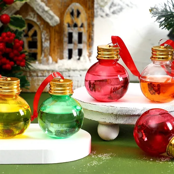 Christmas Drink Balls Cup Ornament Plastic Bottle Bulb