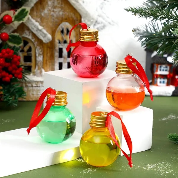 Christmas Drink Balls Cup Ornament Plastic Bottle Bulb