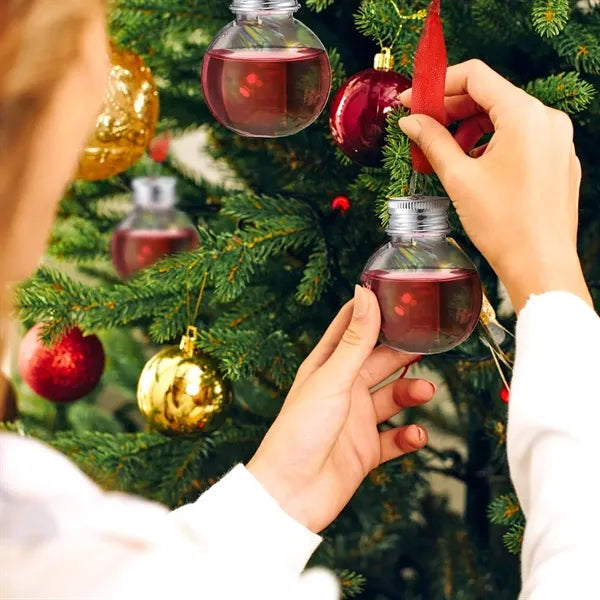 Christmas Drink Balls Cup Ornament Plastic Bottle Bulb