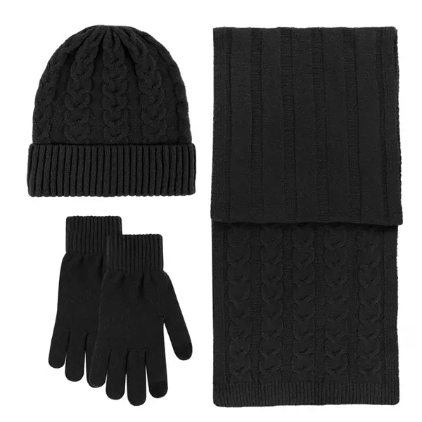 Winter Hats/Touchscreen Gloves/Long Scarfs Set