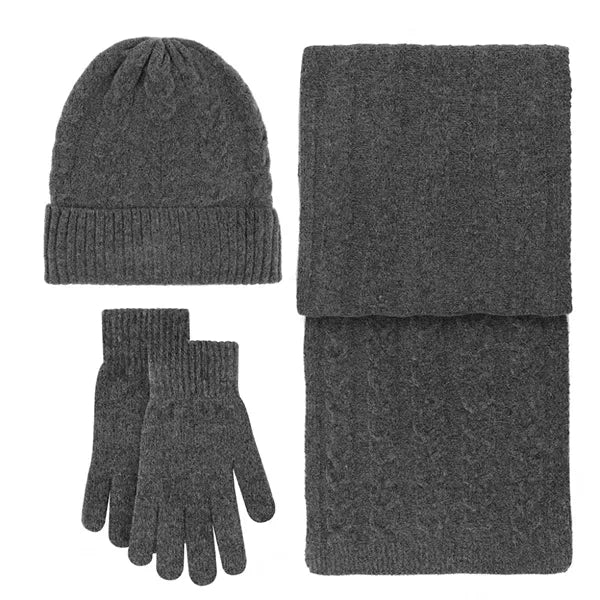 Winter Hats/Touchscreen Gloves/Long Scarfs Set
