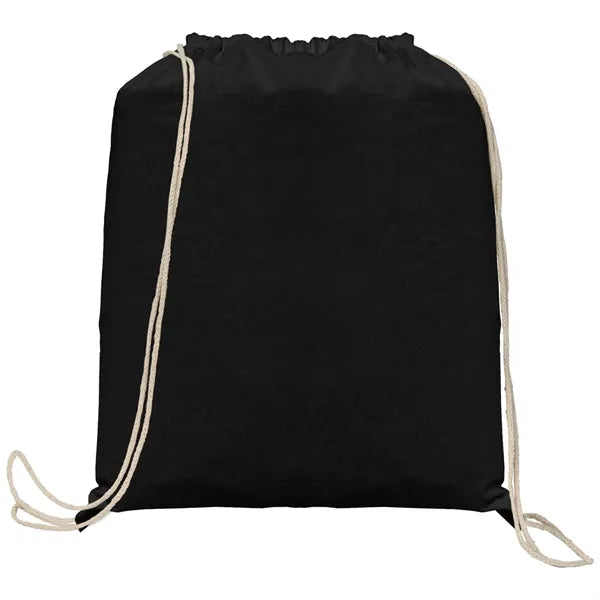Java - 5 oz. Cotton Drawstring Backpack - Heat Transfer