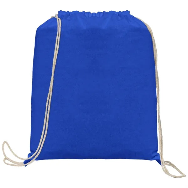 Java - 5 oz. Cotton Drawstring Backpack - Heat Transfer