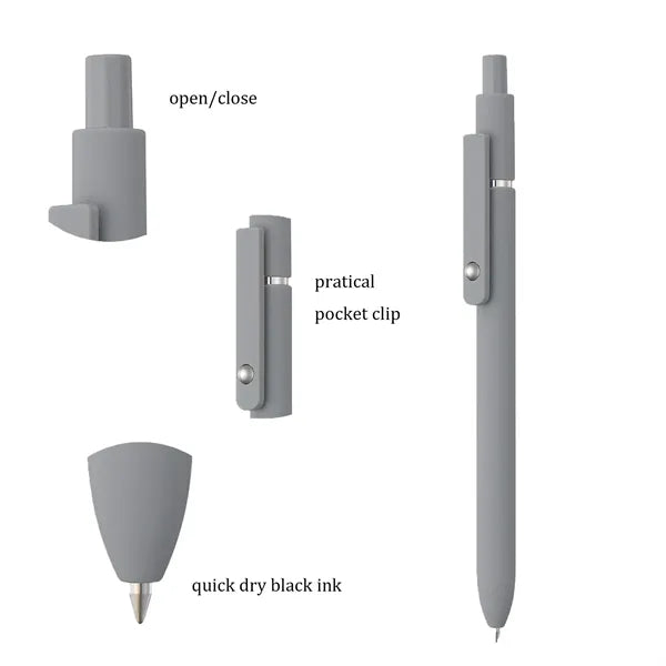 5pcs Retractable Quick Dry Gel Ink Pen
