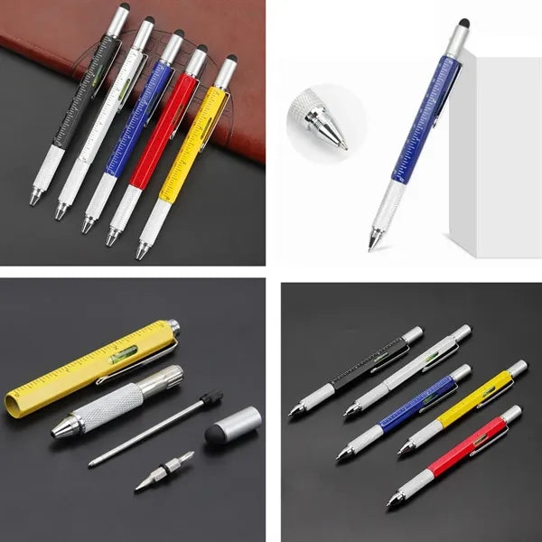 6 in 1 Multifunction Tool With Ballpoint Pen