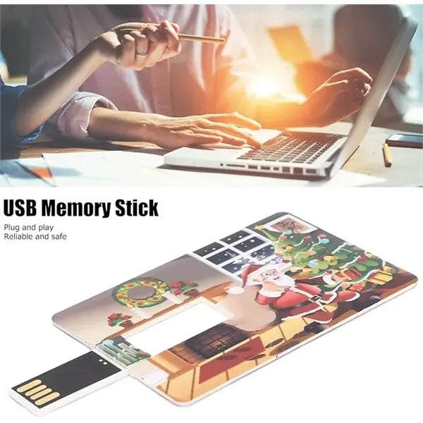 Christmas Gift Credit Card USB Flash Drive 32GB