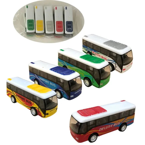 Alloy Similar Bus Model Car Brain Toy Bag Kids