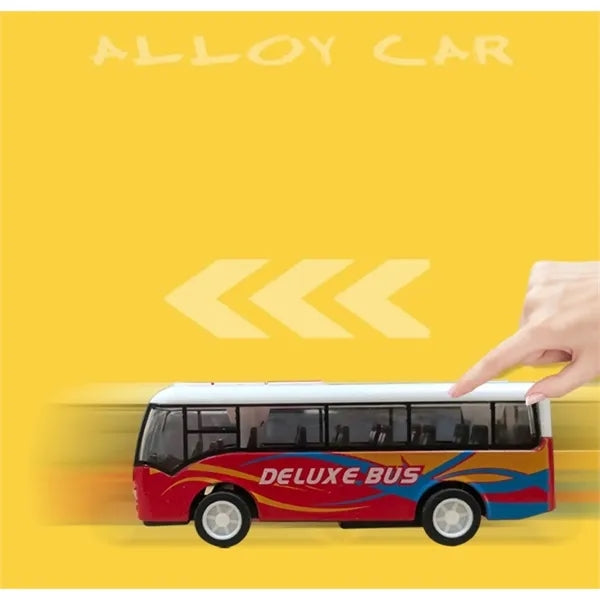 Alloy Similar Bus Model Car Brain Toy Bag Kids