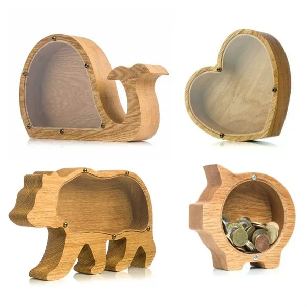 Wooden Piggy Bank