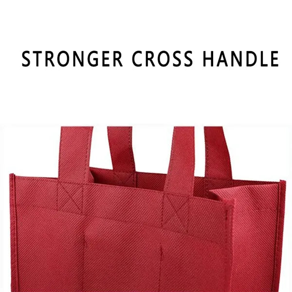 Non-woven Wine Carrier Tote with 6 Compartments
