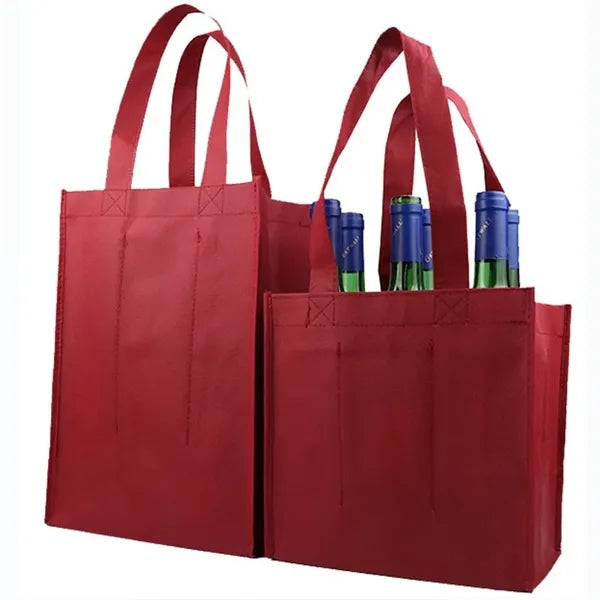 Non-woven Wine Carrier Tote with 6 Compartments