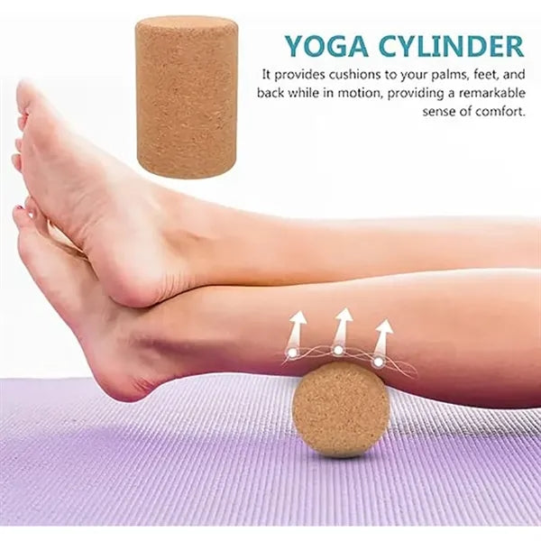 Muscle Myofascial Release Roller Cork Yoga Pillar Colum