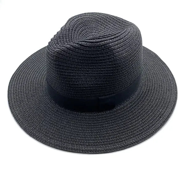 Beach Panama Hats Paper Women Men Straw