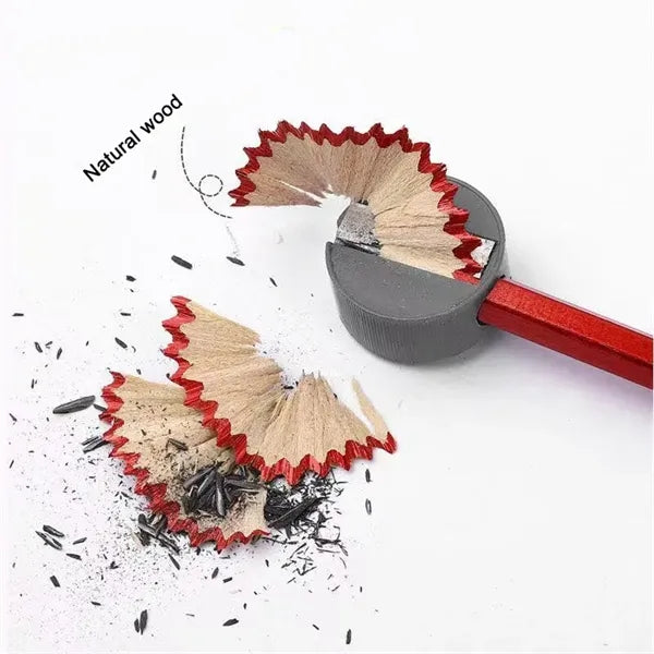 Hexagonal Grip Graphite Wood Unsharpened Pencils w/Eraser
